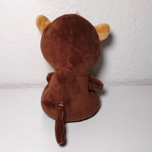 Plush Brown Mini Monkey 4.5 inches tall - Picture 3 of 4